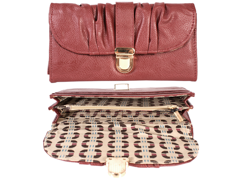 (image for) BORDY BURGUNDY LADIES PURSE